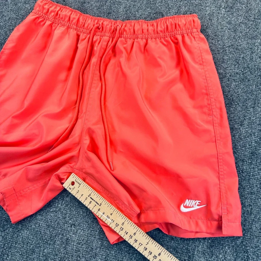 Nike Mens Small Sportswear Woven Shorts Atomic Orange FN3307-814 Gym Performance